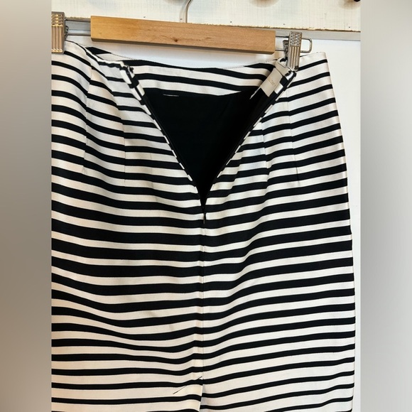 Anthropologie Corey Lynn Calter Black and White Striped Pencil Skirt - Picture 4 of 7